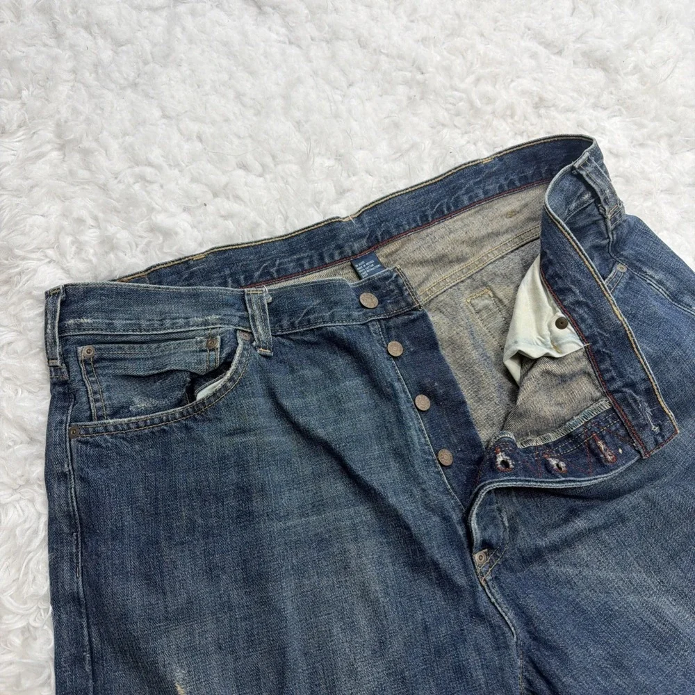 Polo Ralph‎ Lauren Men's Vintage Jeans 40 40x31 Straight Fit Baggy Denim 90's